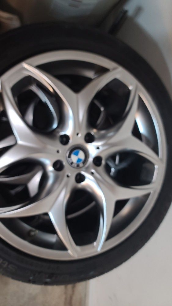 20" Wheels BMW 215 Staggered With Tires & TPMS Stems