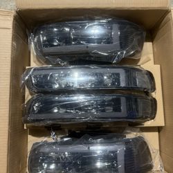 00-06 Chevy Tahoe Smoke Clear LED Bar Headlights Parking Lights