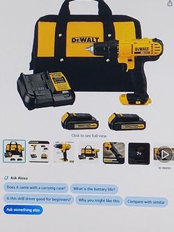 DeWalt 20V Cordless Drill Driver Set