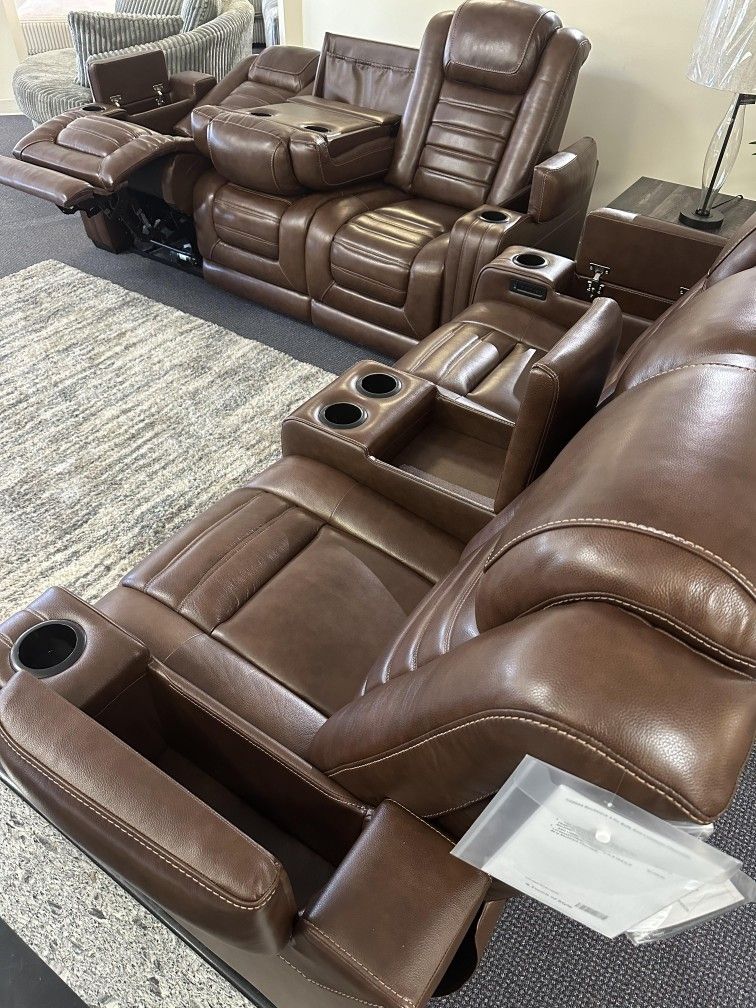Backtrack Power Recliner Sofa And Loveseat 