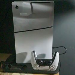 PS5 with cooling system and built in remote control charger port with controller as well