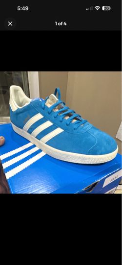 Adidas Gazelle Blue Suede Sneakers