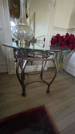 2 Glass Side Tables