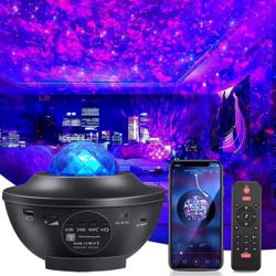 Star Projector Galaxy Light Projector with Remote & Bluetooth Speaker, Multiple Colors Dynamic Projections Star Night Light Projector for Kids Adults 