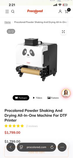 Procolored Powder Shaking And Drying All-In-One Machine For DTF Printer