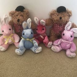 NEW rabbits and bears $3 Each