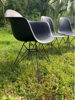 Eames-style modern chairs
