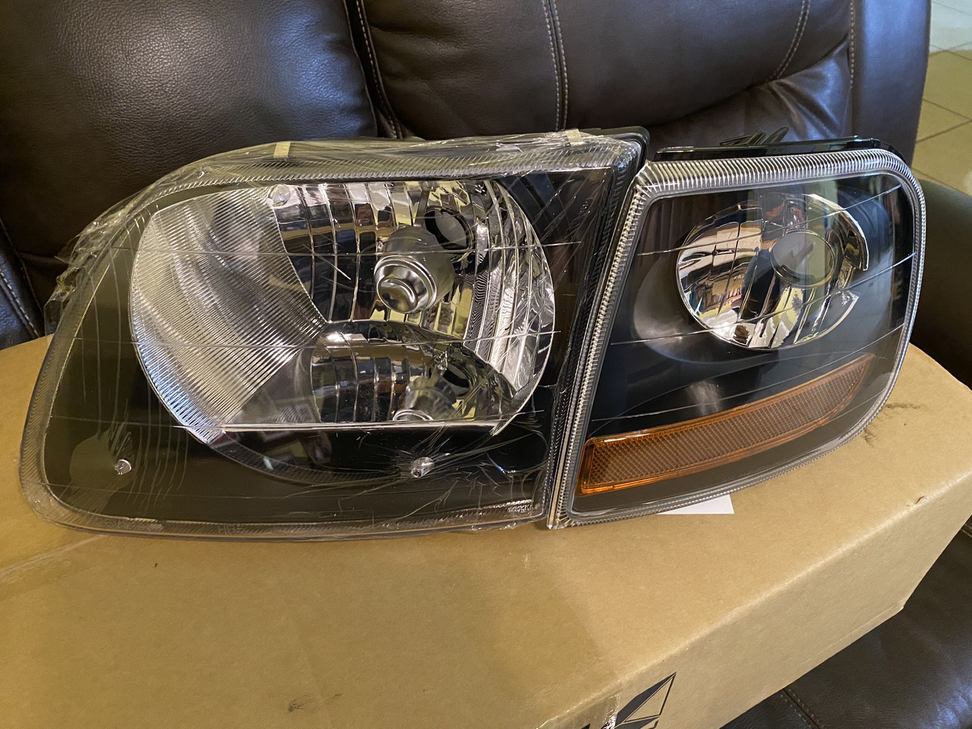 Headlights for Ford F-{contact info removed} $140 for the pair