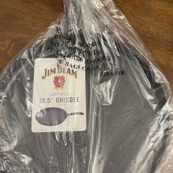 Brand new Jim Bean 10.5” Cast Iron Griddle 