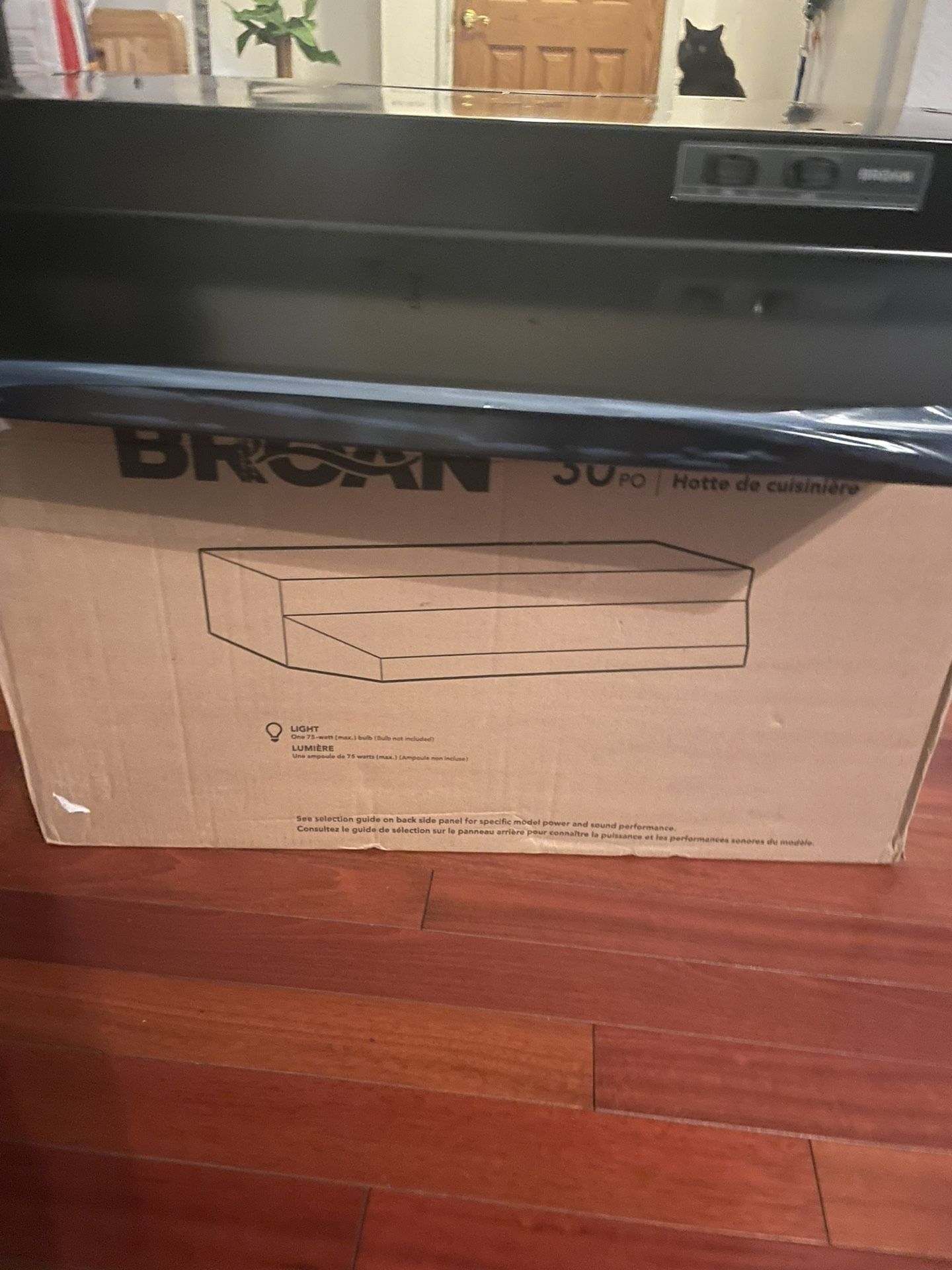 30 Inch Under Cabinet Range Hood Black