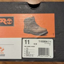 Size 11 Timberland Pro Pit Boss Brown Safety Shoes 