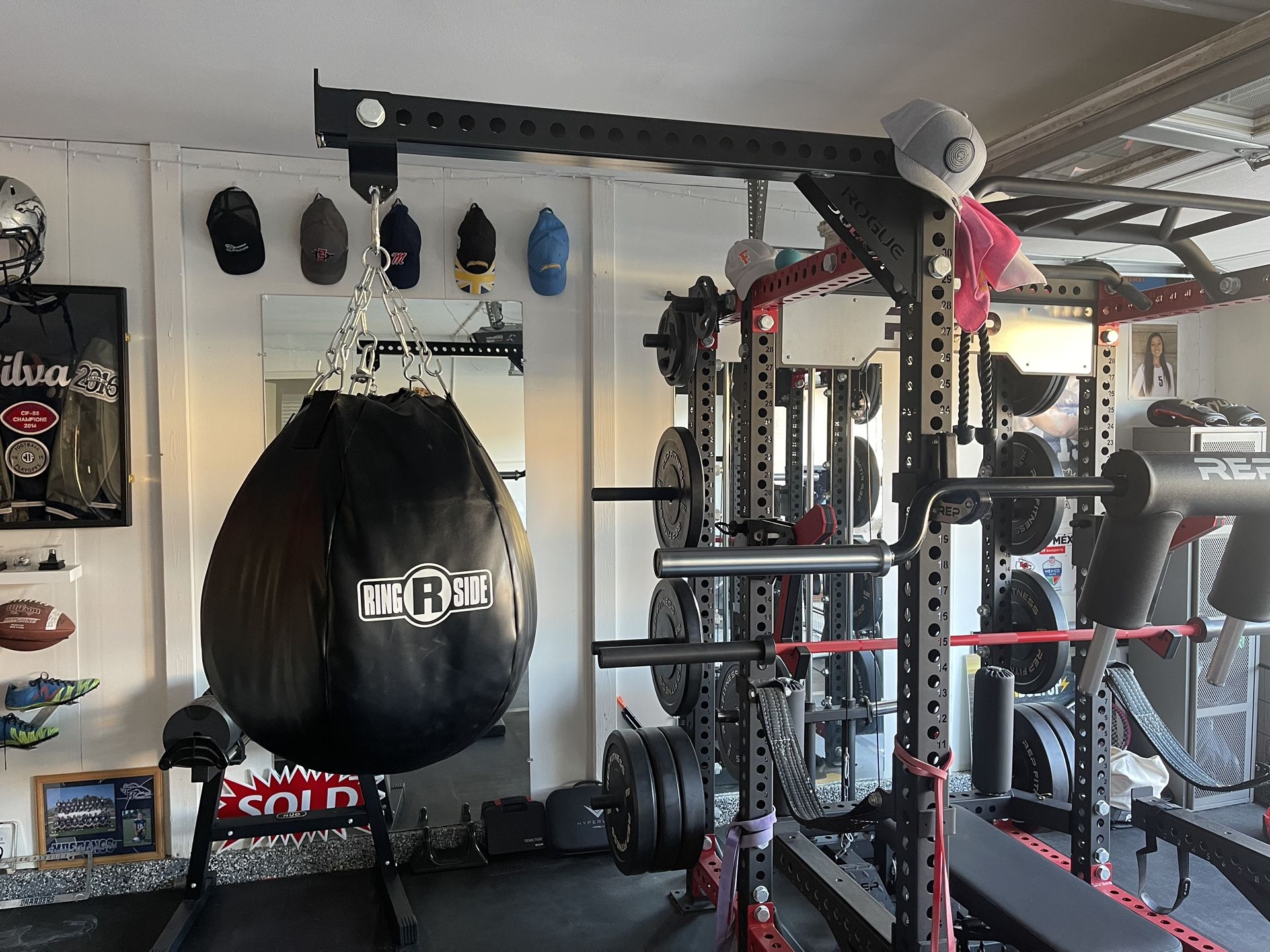 Punching bag, Rogue Shrimp Trawler, and Hardware