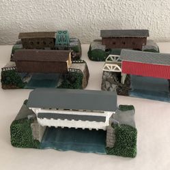 A Collection Of 5 The American Covered Bridge Collection  Goddard Bridge , Vermont Bridge, Wolf Bridge , Harpersfield Bridge, Colmanvile Bridge  Excel