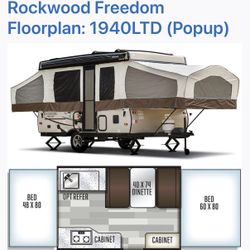2019 Freedom Rockwood Pop-Up Camper -Super clean!