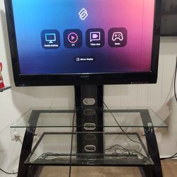 47" Philips LCD TV + 3-Tier Glass Stand Bundle