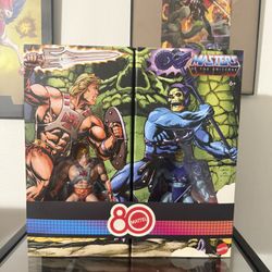 Masters Of The Universe 80th Anniversary He-Man Vs Skeletor Figure 2 Pack