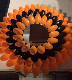 Fall mirror/wall decor I made. I can make any color or size for different prices. Just let me know if interested
