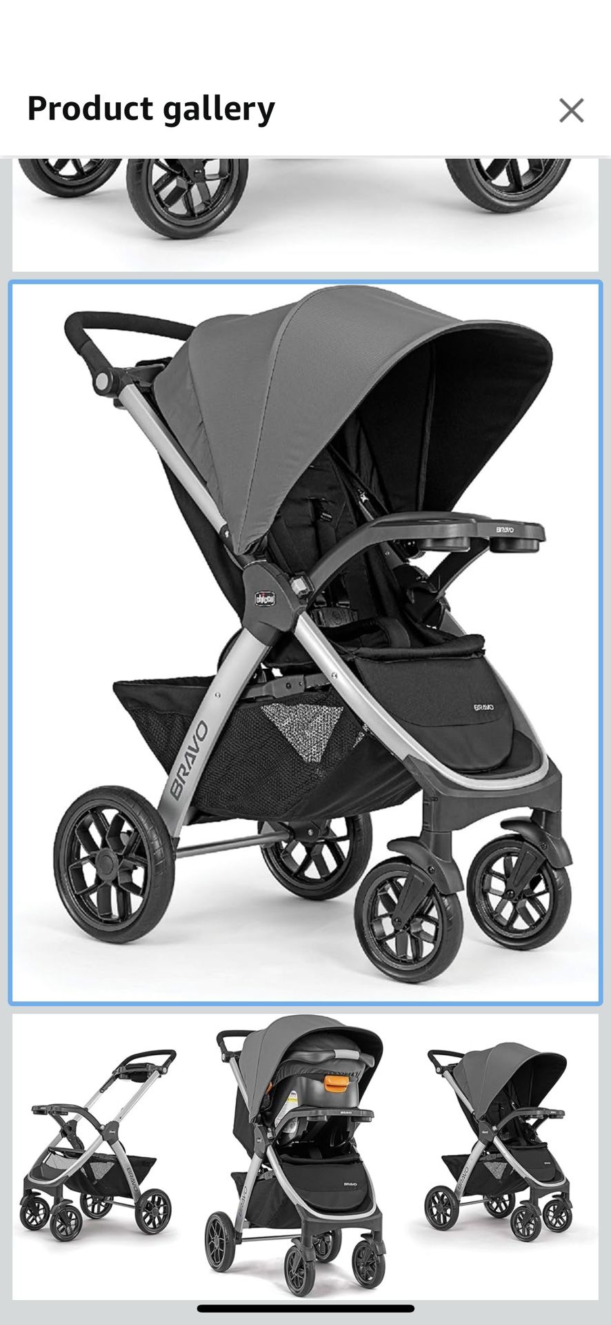 Unused Chicco Bravo Quick Fold Stroller