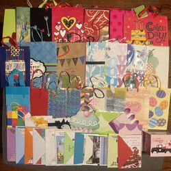 Gift Bag & Card Lot