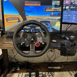Gaming Steering Wheel + Shifter