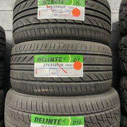DELINTE D7 275/35ZR20 $105 NEW 40K WARRANTY 275/35/20 ALL SEASON 275/35R/20 ULTRA HIGH PERFORMANCE 275/35ZR/20