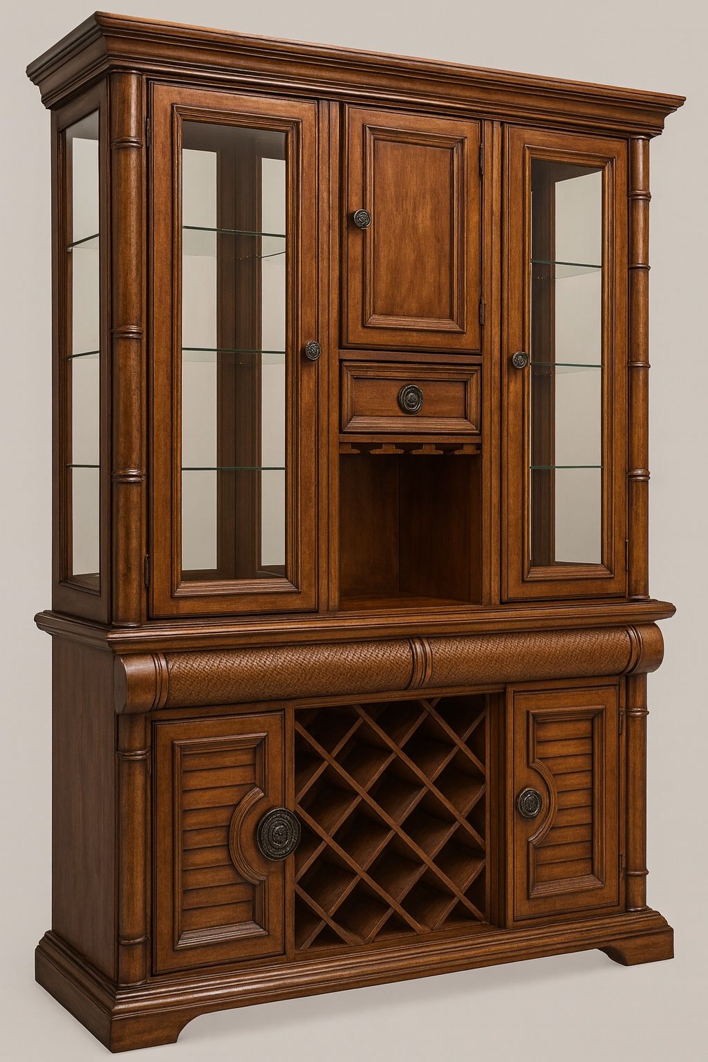 China Cabinet with Wine Rack