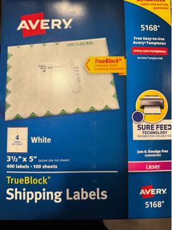 Avery Shipping Labels - New