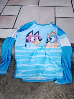 Bluey Kids Long Sleeve Rash Guard