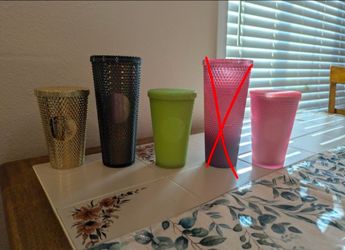 4 Starbucks cups