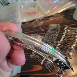 French barrette hair clip & blank metal snap hair barrettes