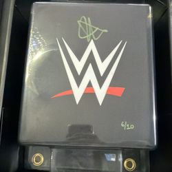 WWE John Cena Autographed turnbuckle /10 FANATICS AUTHENTIC WWE UNDER WRAPS 