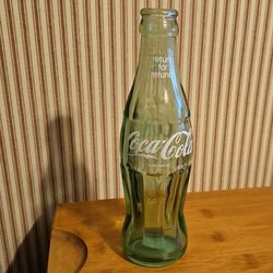 Green Glass Coca-Cola Bottle 6.5 oz.