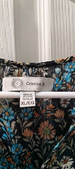Cristina B Floral Top Size XL
