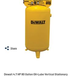 DeWalt 80 Gallon compressor Works Great 