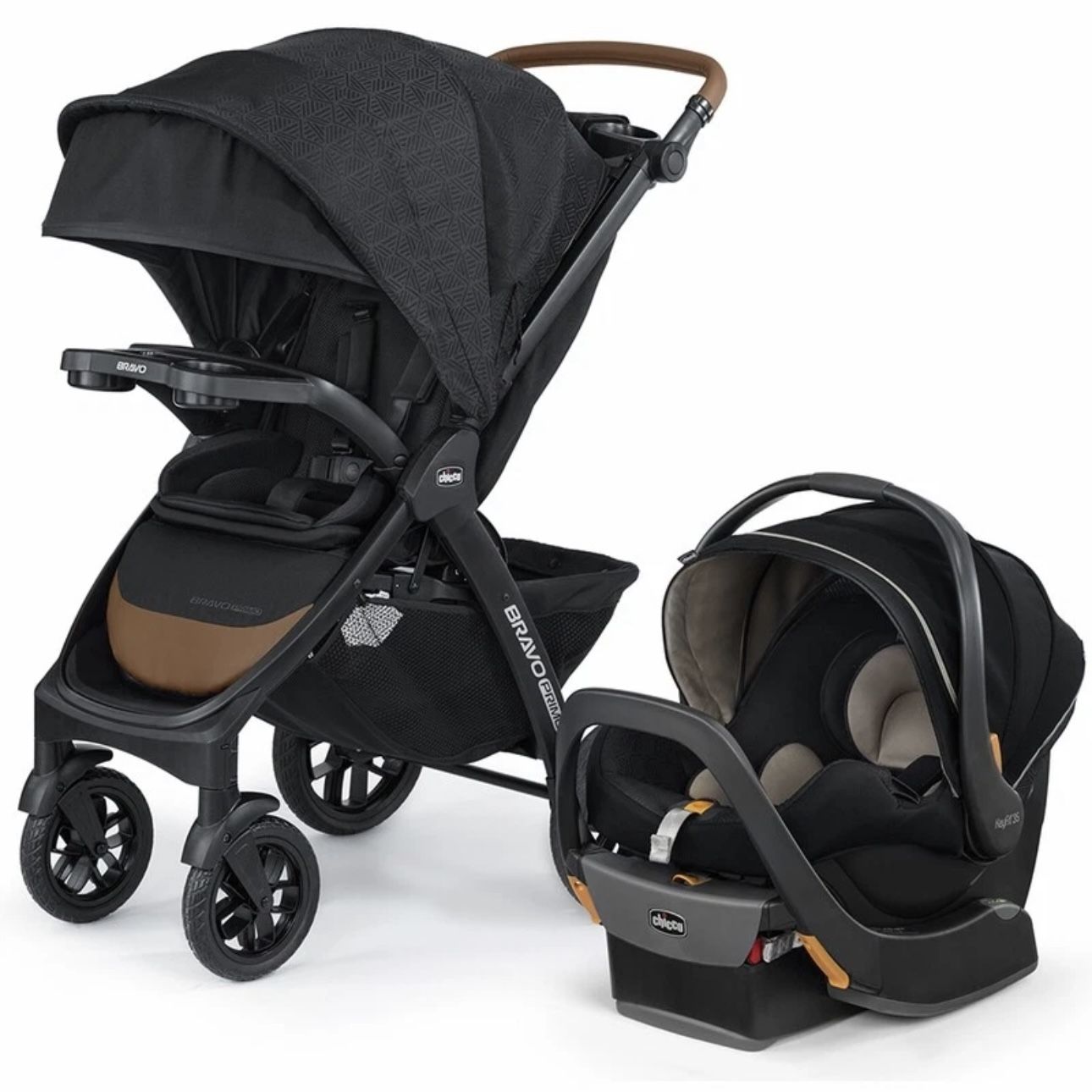 Chicco Bravo Primo in Trio Travel System Quick Fold Stroller