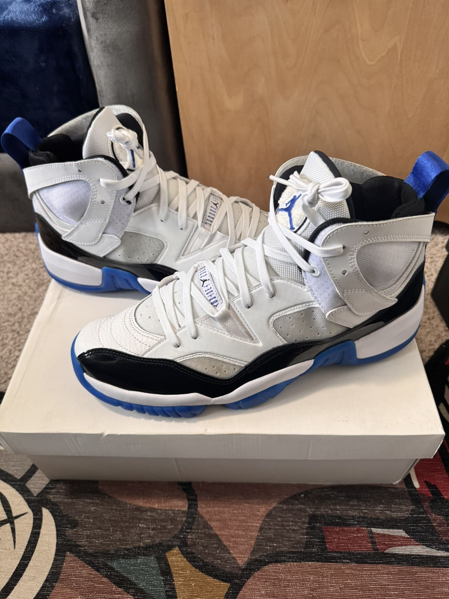 Jordan Jumpman Two Trey “Concord Royal” Sz 13