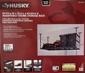 Husky Adjustable Height Garage Ceiling Storage Rack