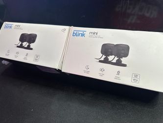 Blink Mini Indoor Wired 1080p Wi-Fi Security Camera - Black (Pack of 8) NEW