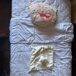 Twin Bed With Mattress And Comforter 