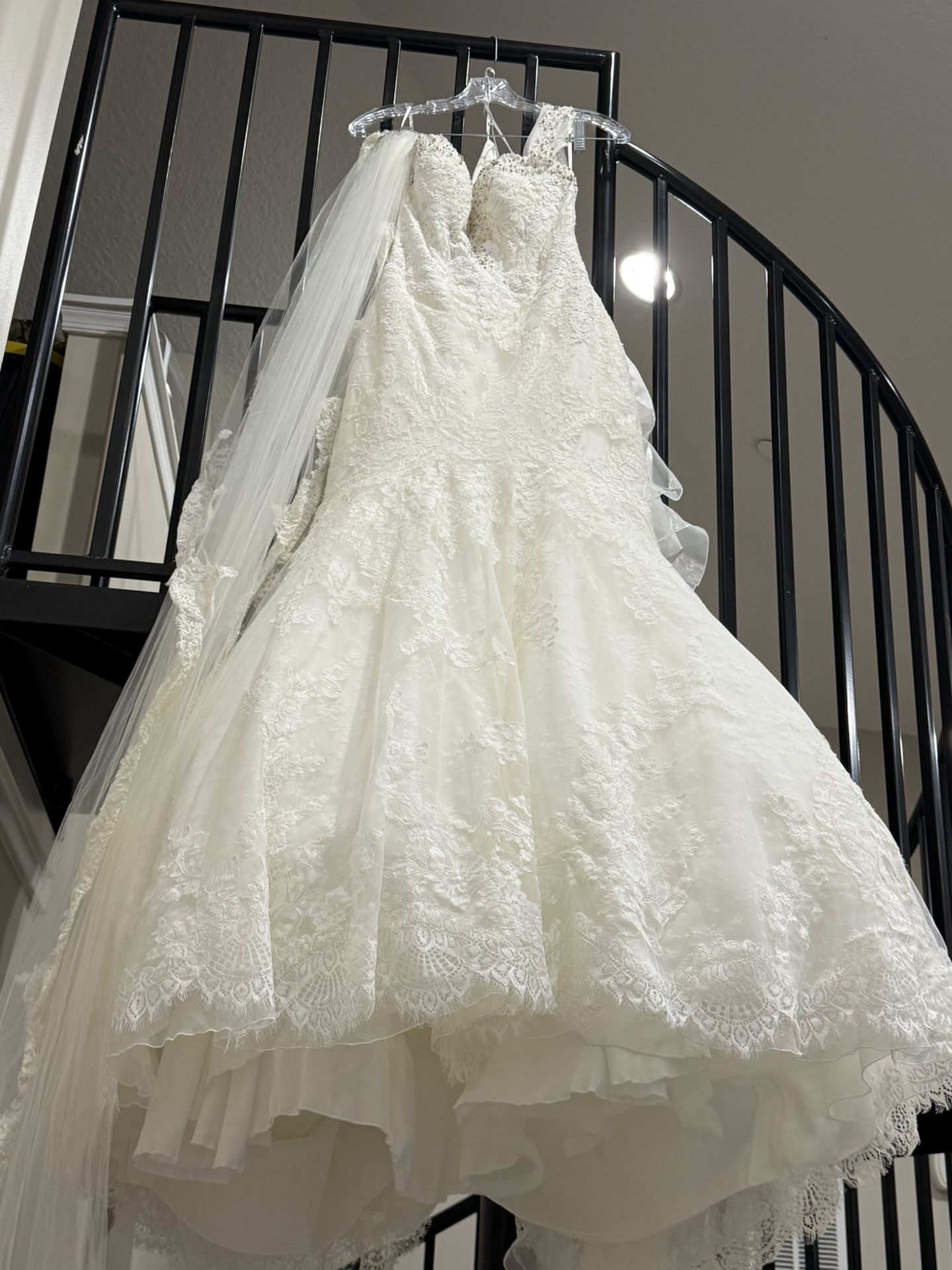 Wedding Dress And Veil