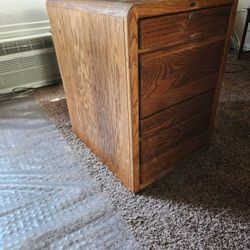 Free Filing Cabinet. 2 Drawer Oakwood