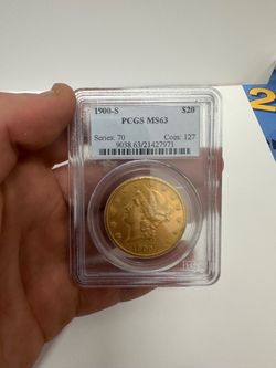 1900-S $20 Liberty Head Gold Coin PCGS MS63
