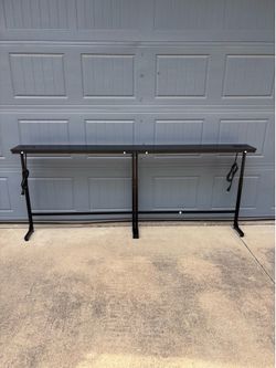 Kitstorack 2-Pack Console Table with Power Outlets – Adjustable Behind Couch Table Set