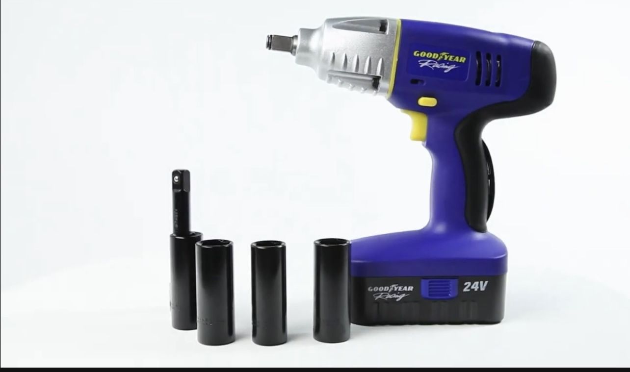 Goodyear 24V Cordless Impact Wrench Batterie and Charger