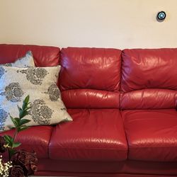Real Italian Leather Couch
