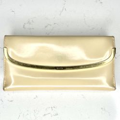 Gucci Beige Patent Leather Vintage Designer Wallet 