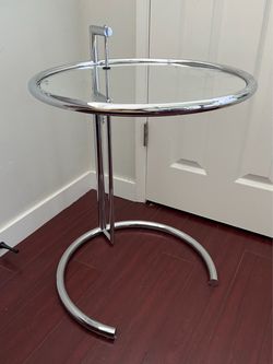 Eileen Grey Chrome Side Table