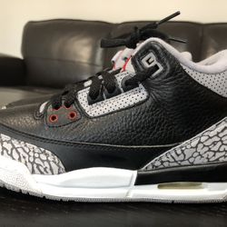 Air Jordan 3 Cement Black Retro 2024 Women’s Size 7.5 (6Y)