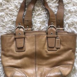 Vintage Coach Bucket Hobo Bag