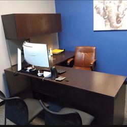 Executive Desk Real Wood Great Condition